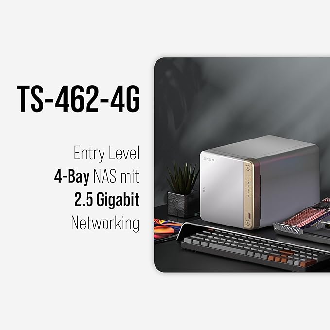 QNAP TS-462-4G NAS Multimedia 2.5GbE Blanco