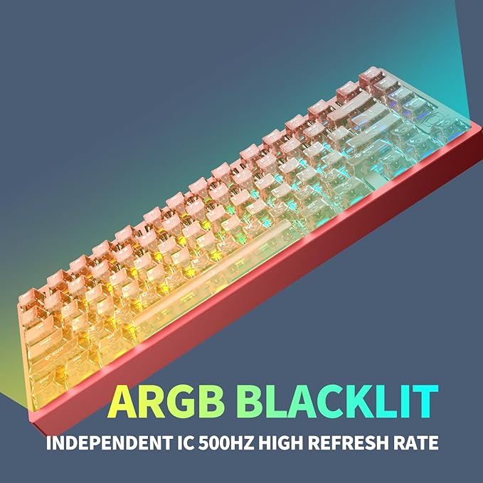MG75PRO 81 Keys Wired Magnetic Switch Mechanical Keyboard, Hall Effect, 8KHZ/ARGB/CNC Aluminum, Gasket Structure Gaming Keyboard(Red)