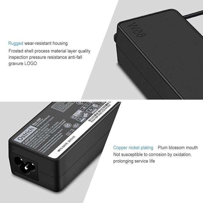 Charger Compatible with Lenovo Laptop Computer Thinkpad Yoga Chromebook USB C Laptop Charger 65W 45W