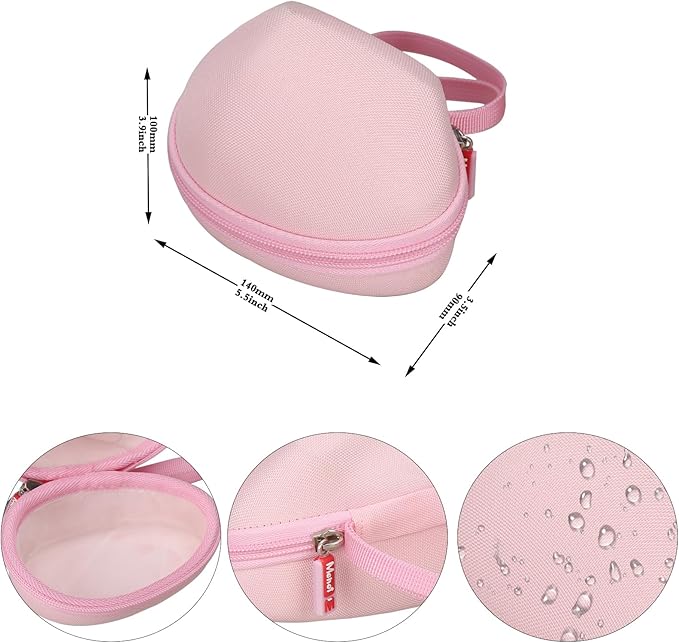 Mouse Case Fits for Logitech Lift Vertical Ergonomic Mouse, Travel Carrying Box for Logi Wireless Bluetooth Cordless Upright Mouse, Case Only (Pink)