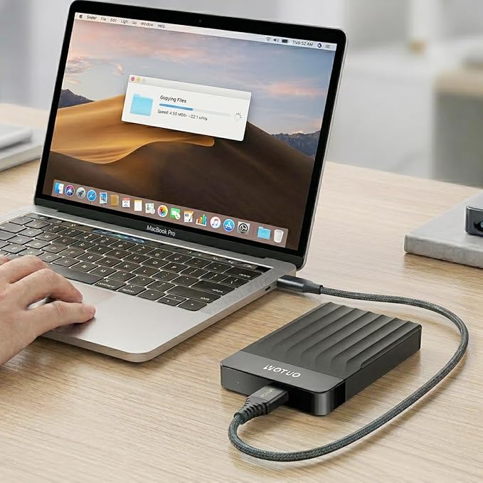 Portable External Hard Drive Storage Expansion Mobile HDD USB 3.0 USB-C for PC, Mac, Desktop, Laptop, PS4, Xbox One X/S, Xbox 360, Office & Game (Black, 1TB)
