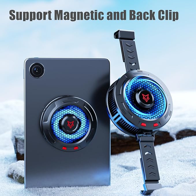 X9 Pro 36W Semiconductor Tablet Cooler, Magnetic/Back Clip 2in1, Compatible with iPad, Steam Deck, Surface Pro, Multicolor
