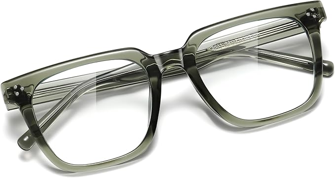 Oversized Square Blue Light Glasses for Woman Men fashion Reduce Eyestrain Protection for TV/Computer/Gaming