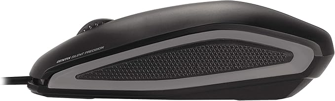Cherry GENTIX Silent - Corded - Quiet Mouse - No clicking Noise - Rubber Sides - Symmetrical – Black