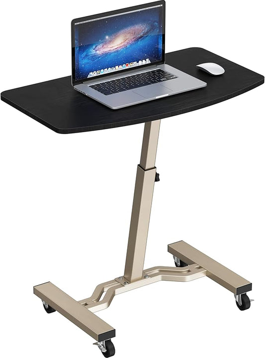 Height Adjustable Mobile Laptop Stand Desk Rolling Cart, Height Adjustable from 28'' to 33''