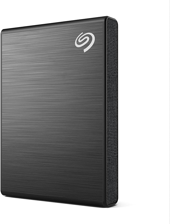 Seagate One Touch SSD 1TB External SSD Portable – Black, speeds up to 1030MB/s, 6mo Mylio Photo+ subscription, 6mo Dropbox Backup Plan and Rescue Services (STKG1000400)