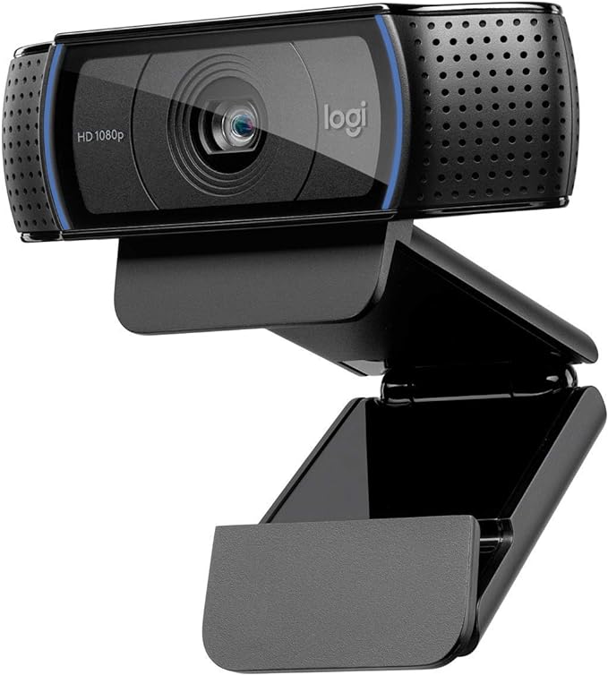 Logitech HD Pro Webcam C920, 1080p Widescreen Video Calling and Recording-(Renewed)