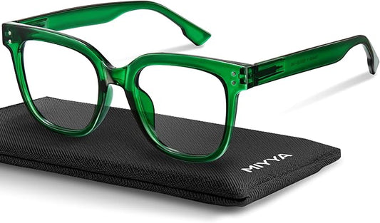 miyya Blue Light Glasses for Women & Men – Oversized UV & Blue Light Blocker Chunky Frames, Stylish Eyewear Accessories