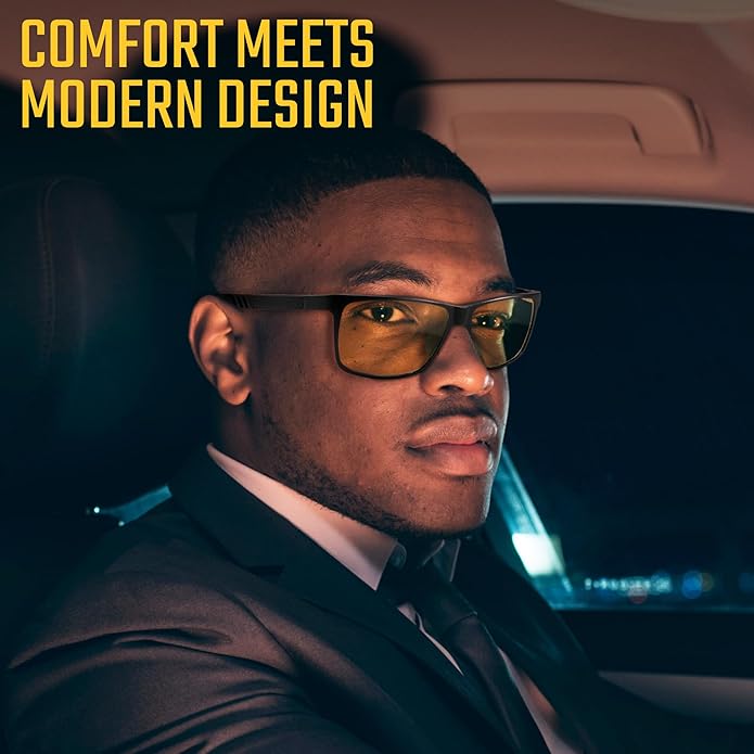 IBOANN Blue Light Glasses for Men - Lightweight Al-Mg Metal, Gaming Computer Blocking Glasses, Eye Protection Anti Eyestrain