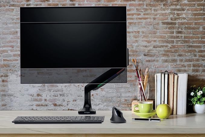 Kensington SmartFit One-Touch Height Adjustable Single Monitor Arm - Black (K59600WW)