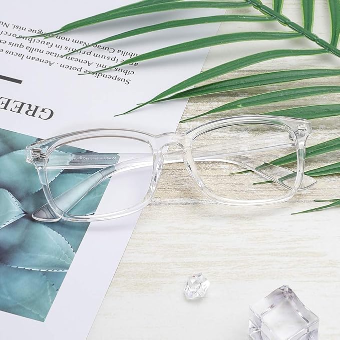 Cyxus Blue Light Glasses Men Women Reduce Eye Strain UV Blocking for Office Work Computer Screen 8082