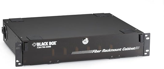 Black Box Rackmount Fiber Enclosure, 2U, 6-Slot Adapter