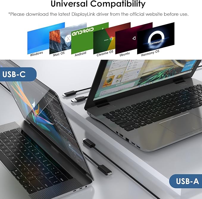 WAVLINK 4K Universal USB C Docking Station Dual Monitors, Displaylink Dock, 100W PD Charging for MacBook M1/M2, Thunderbolt 4/3, USB-C Windows Mac, 2 DisplayPort & 2 HDMI, Ethernet, Audio