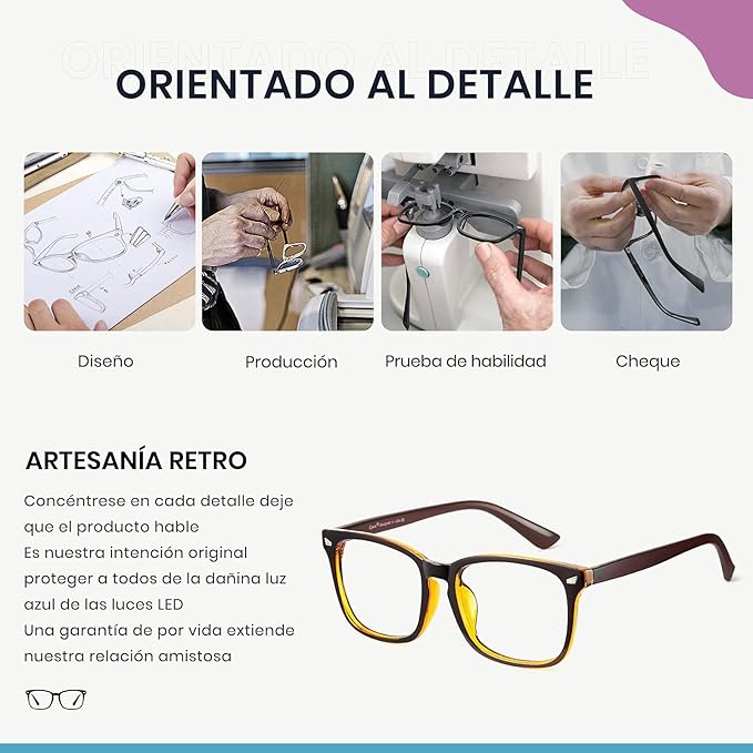 Cyxus Blue Light Glasses Men Women Reduce Eye Strain UV Blocking for Office Work Computer Screen 8082