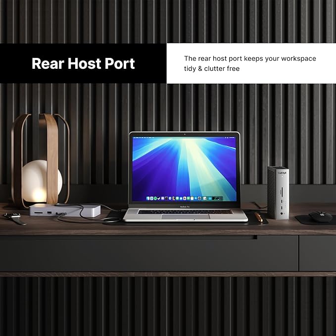 CalDigit TS5 - Thunderbolt 5 Dock - 15 Port, 140W Dedicated Host Charging, 80Gb/s Thunderbolt 5 x4, USB-C 10Gb/s x3, USB-A x2, 2.5GbE, Dual 8K@60Hz, SD & microSD UHS-II, 1m Braided Cable, 240W PSU