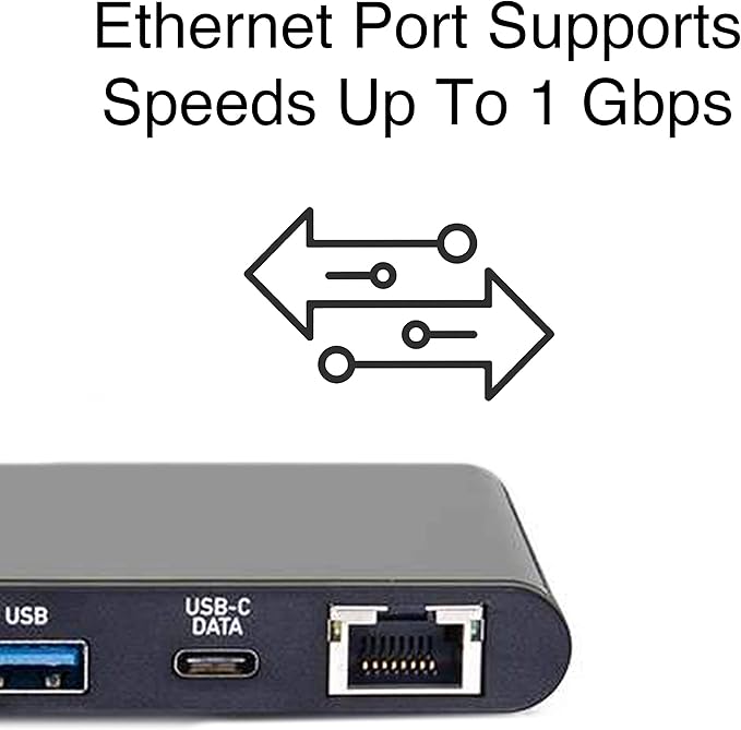 USB-C® 6-in-1 Mini Docking Station with HDMI®, Ethernet, USB and Power Delivery up to 60W - 4K 30Hz