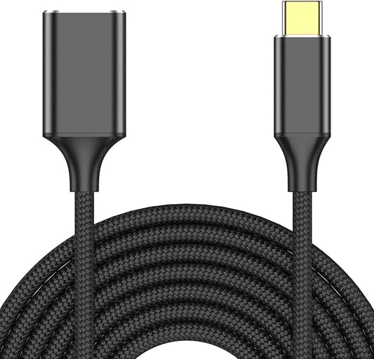 USB Female to USB C Male Cable(6.6ft/2M),Type-C Male to USB3.0 OTG Cable 5Gbps Data Transfer Compatible for Phone/Laptop/Tablet/Switch USBC Device