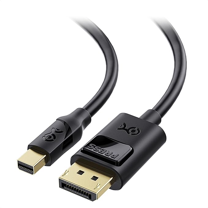 Cable Matters 32.4Gbps Mini DisplayPort to DisplayPort 1.4 Cable - 10ft, Support [8K@60Hz HDR], Mini DP to DP 1.4 Cable, Display Port to MiniDisplayPort Compatible with Thunderbolt & Thunderbolt 2