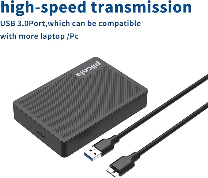 Ultra Slim Portable External Hard Drive USB3.0 HDD Storage for Xbox,PS4/5,PC,Desktop,Laptop,MacBook,Chromebook (HDD1.2-1TB)