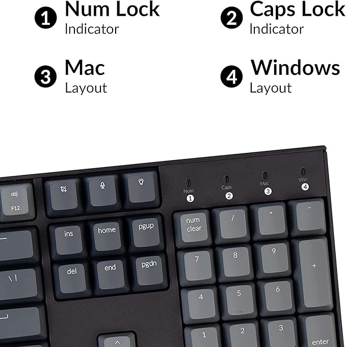Keychron K10 Wireless Mechanical Gaming Keyboard, 104 Keys Full Size Gateron G Pro Brown Switch, White LED Backlight Rechargeable USB-C Wired Bluetooth Professional Office Keyboard for Mac/Windows
