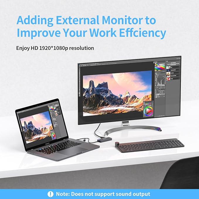 USB 3.0 to hdmi Adapter&USB c to hdmi Adapter 2 in 1,ZIYUETEK 5-in-1 USB C and USB3.0 Docking Station, Suitable for MacBook Pro/Air/M1/M2/Mac, Windows7/8/10/11, Android 7 and Above