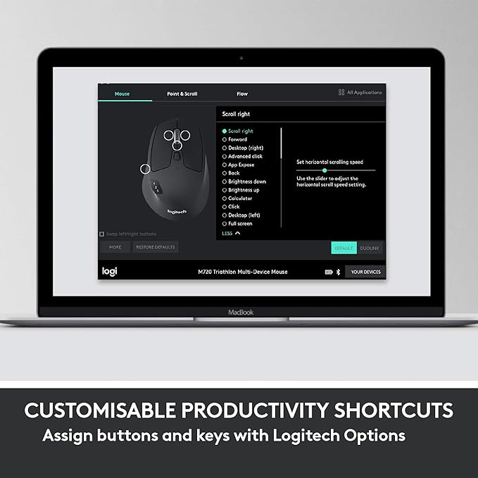 Logitech MK850 Performance Wireless Keyboard and Mouse Combo for Windows, macOS & ChromeOS, Bluetooth & 2.4 GHz USB Receiver, Full-Size Ergonomic Keyboard, Multi-Device, Cushioned Palm Rest – Graphite