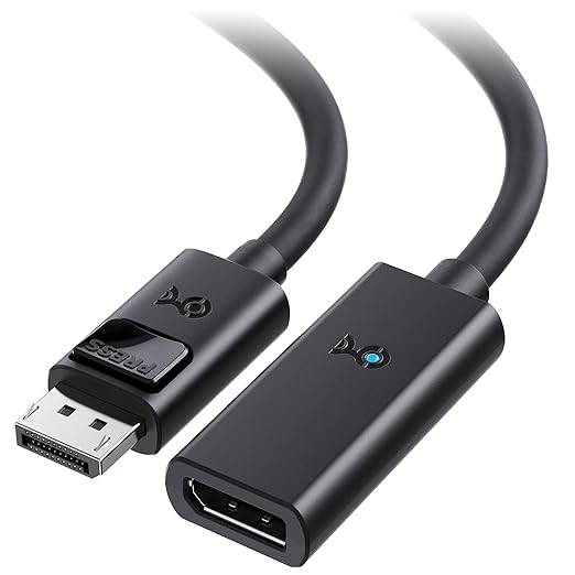 Cable Matters Active DisplayPort to DisplayPort Extension Cable - 25ft, Supports 8K 60Hz, 4K 240Hz DP Extension Cable 1.4, DP Male to Female