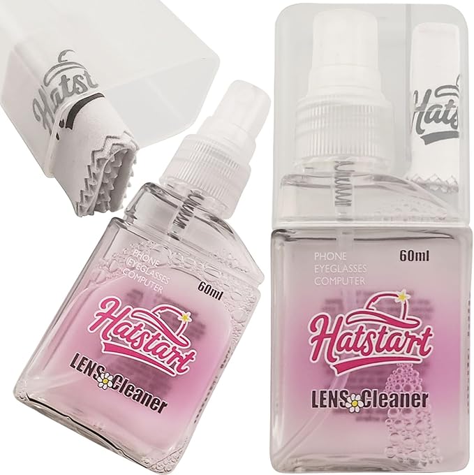 2 Pack Electronic Screen Cleaner Spray, Hatstart Cell Phone Touch Screens Cleaning for TV Laptop Computer Tablet PC LCD Flat Screens and Car Display, Compatible with iPhone iPad MacBook Pro, Pink
