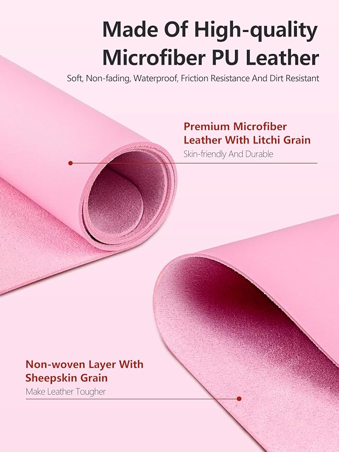 (MAT ONLY) Nail Art Table Mat, Nail Arm Rest Pad for Acrylic Nails, Soft Microfiber PU Leather Nail Mat for Table, Foldable Nail Hand Rest Pillow Manicure Pad, Acrylic Nail Desk Mat for Nail Cushion