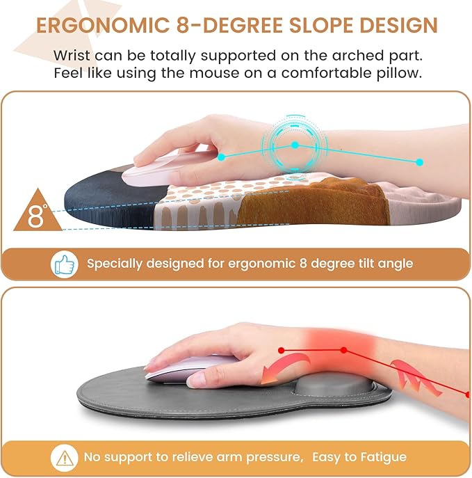 Large Desk Matt for Desktop, Boho Desk Mat Set, Carpal Tunnel Keyboard and Mouse Pad, Desk Mat for Keyboard and Mouse, XL Computer Mouse Pad for Desktop Laptop, Color Block Orange
