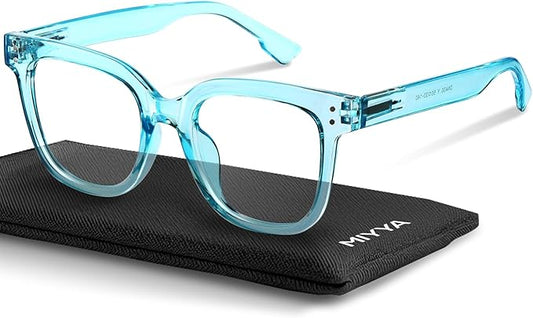 miyya Blue Light Glasses for Women & Men – Oversized UV & Blue Light Blocker Chunky Frames, Stylish Eyewear Accessories