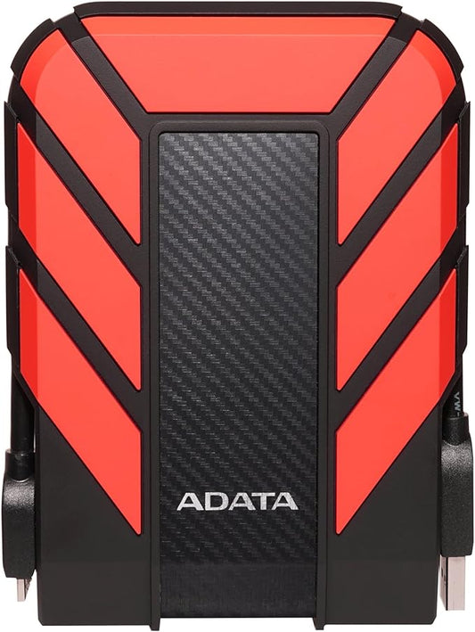ADATA HD710 Pro External Hard Drive - 1TB USB 3.2 Gen1 Portable HDD for Gaming & Backup Storage - IP68 Waterproof & Dustproof - MIL-STD Shock Resistant - Red - 1 Count