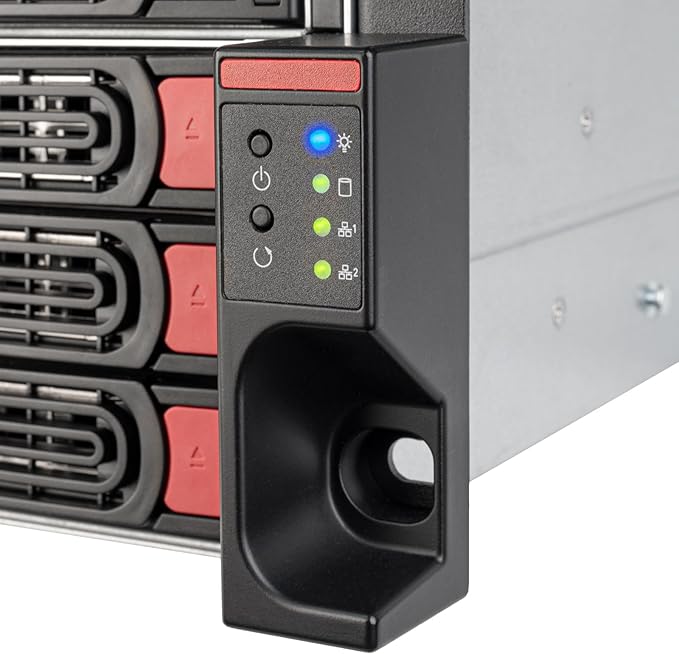 Silverstone Technology RM43-324-RS 4U 24-Bay 2.5" / 3.5" HDD/SSD rackmount Storage Server Chassis with Mini-SAS HD SFF-8643 12 Gb/s Interface, SST-RM43-324-RS