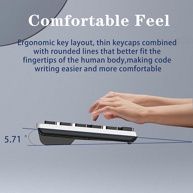 Fade-Proof Lettering Wired Keyboard Full Size - Business Office Keyboard With Laser Etched Keys, Integrated Bracket, Spill-Resistant Design 5.2ft Usb Cable For Windows Ergonomic Typing For Home Office