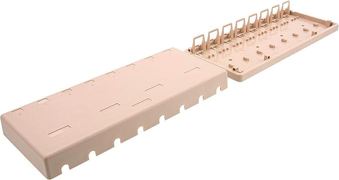 Networx® 8-Port Ethernet Keystone Jack Surface Mount Box, Unloaded, Ivory