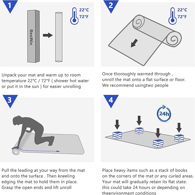 Large Office Chair Mat for Hardwood Floors - 48"×60" Anti-Slip Desk Chair Mat - Heavy Duty Floor Protector for Home or Office - Easy Clean and Flat Without Curling