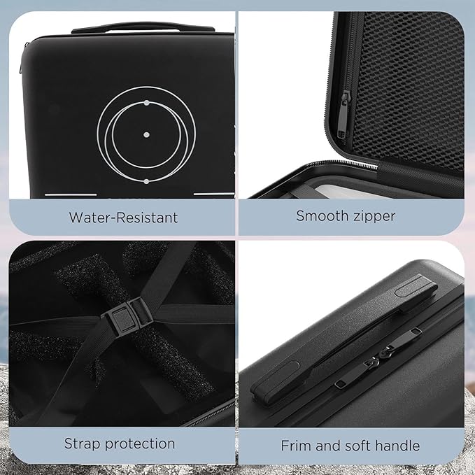 Hyuduo Travel for Mini, Hard Satellite Accessories Storage, with Customizable Shock Absorbing Foam Interior, for Outdoor Camping RV Trips