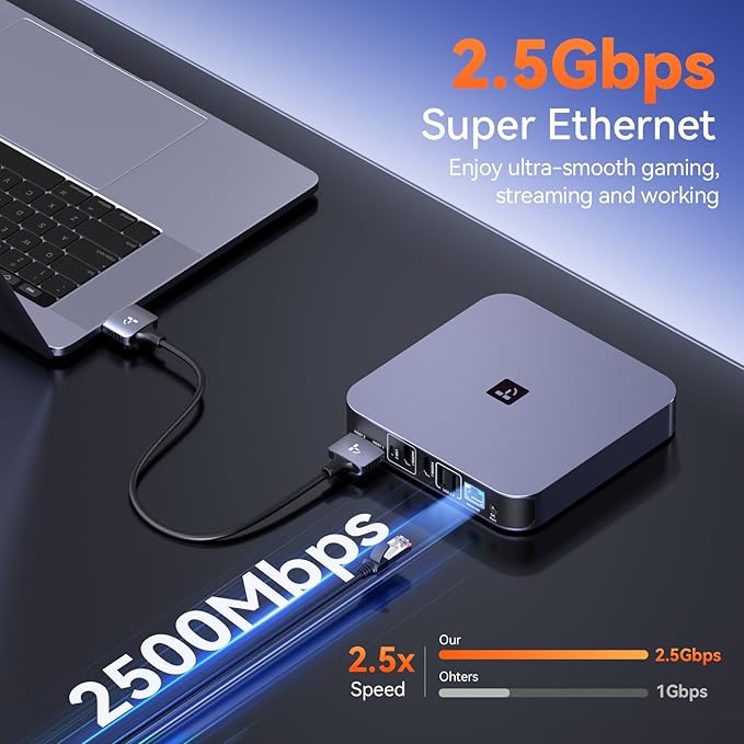 TobenONE 18-in-2 Docking Station Dual Monitor for MacBook Pro/Air M5/M4/M3/M2/M1 Pro/Max, Plug and Play, Mac Docking Station with 4K@60Hz HDMI&USB-C, 150W Adapter, 10Gbps/PD 30W, 7 USB, 2.5G Ethernet