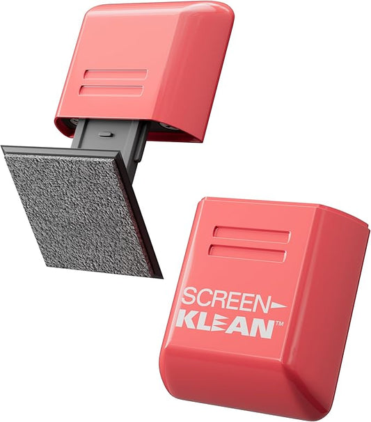 CarbonKlean ScreenKlean Tablet Screen Cleaner - Compatible with iPad, Android & Amazon Tablet - with Carbon Microfiber Tech-Injected Pink-1 Count (Pack of 1)