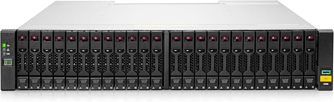 Hewlett Packard Enterprise MSA 2060 Small Form Factor Storage Array Bundle with Two 10/25 GbE iSCSI 4-Port Controllers, 12x2.4TB HDD 4x10Gb iSCSI XCVR 29TB (HPE Smart Choice P79248-B25)