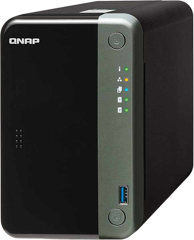 QNAP TS-253D-4G 2 Bay NAS for Professionals with Intel® Celeron® J4125 CPU and Two 2.5GbE Ports