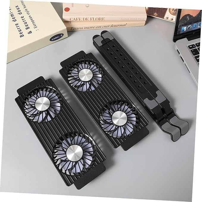 ARTIBETTER Laptop Cooling Pad Height and - Design Four Fans for Efficient Heat Dissipation Compatible Various Laptop for Use