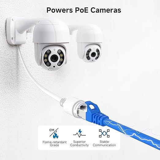 Cable Matters 10Gbps Snagless Short Shielded Cat 6A Ethernet Cable - 3ft, Cat 6A Cable, Cat6A Cord, Ethernet Cord, Blue