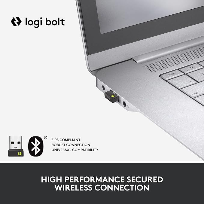 Logitech Ergo K860 Split Wireless Keyboard for Business - Ergonomic Design, Secured Logi Bolt Technology, Bluetooth, Globally Certified, Windows/Mac/Chrome/Linux - Graphite