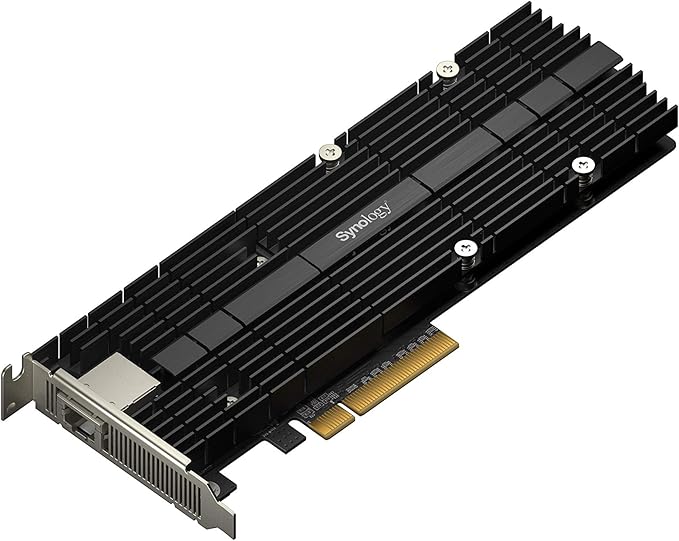 Synology RX418 4bay Expansion Unit (Diskless) & 10Gb Ethernet and M.2 Adapter Card E10M20-T1, RJ-45; 1 Port