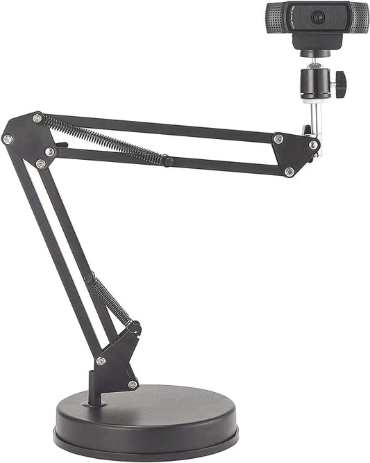 Webcam Stand,Camera Mount 22 Inch Suspension Boom Scissor Arm Stand,for Webcam C925e C922x C922 C930e C930 C920 C615,Hero 8/7/6/5,Ultra/Pro/Pro 2/Pro 3/Brio 4K,DSLR Camera
