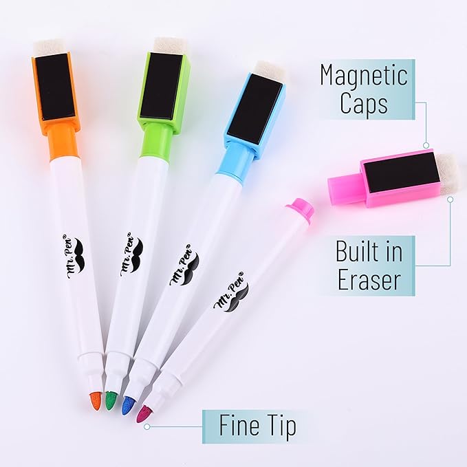 Mr. Pen- Dry Erase Calendar for Fridge, 14.7 x 11.8, Magnetic Calendar with 4 Dry Erase Markers