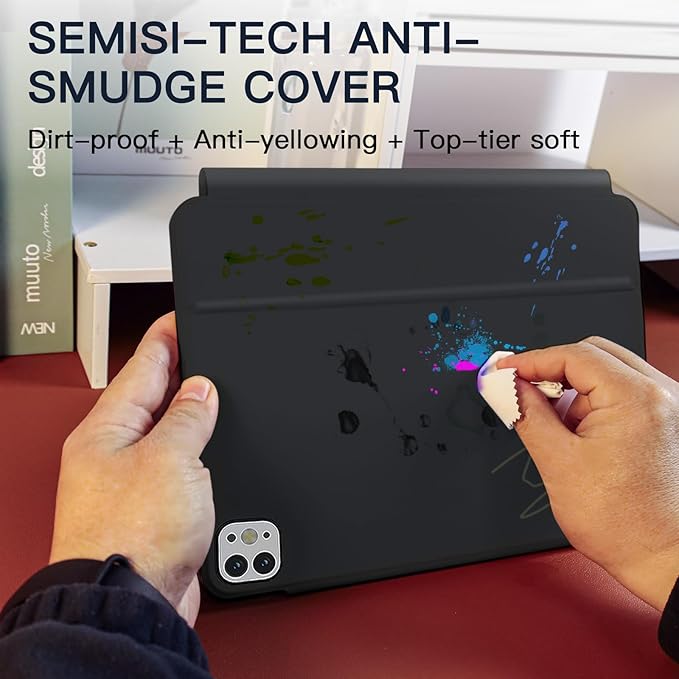 for iPad Air 11 inch Case with Keyboard (M4/M3/M2, 2026/2025/2024), iPad Pro 11 (4th/3rd/2nd/1st Gen) & Air 5/4th Magic Keyboard Case, 11 Colors Backlit, Multi-Touch Trackpad, Black