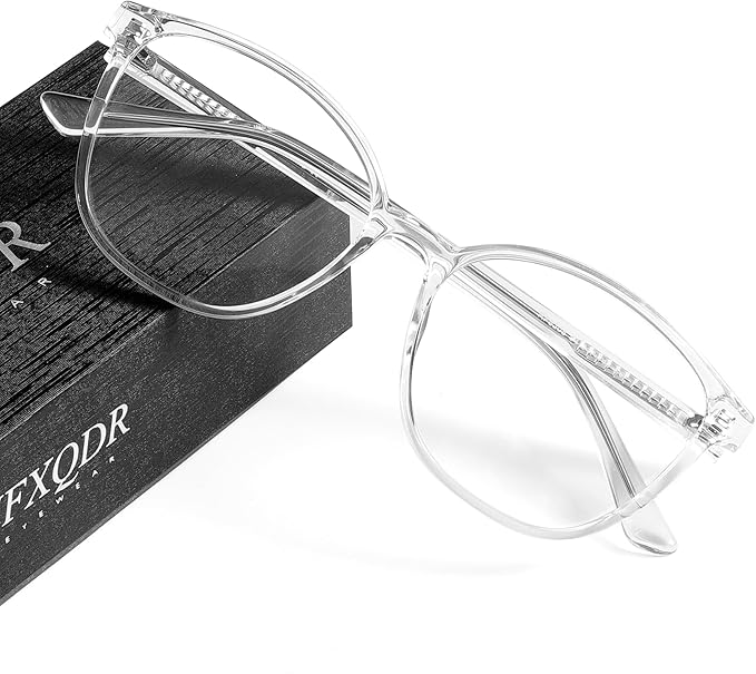 Women's Blue Light Blocking Glasses, TR90 Frame Computer Gaming Glasses Anti Eyestrain & UV Glare RF6208