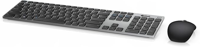 Dell KM717 Premier Wireless Keyboard and Mouse, Gray